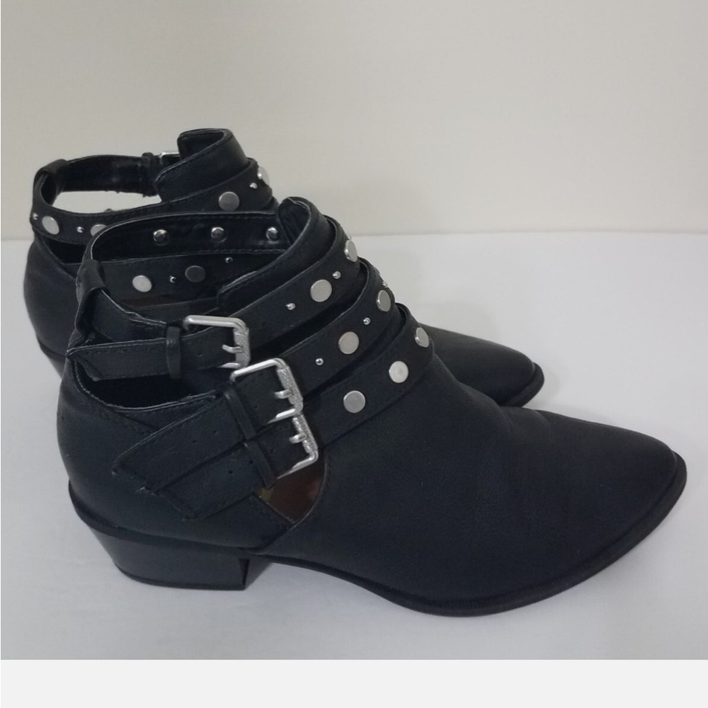 Circus by Sam Edelman Henna Women’s Black Studded Three Ankle Booties- brand new